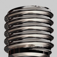 C4D灯泡尾部模型 Bulb tail