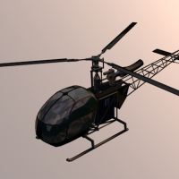 直升机3D模型 Helicopter