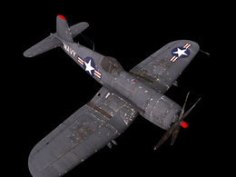 美国海军陆战队F4U海盗”战斗机黑羊战斗机F4U 4B Corsair of VMF 214