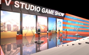 游戏节目电视演播室C4D模型 TV Studio GAME SHOW