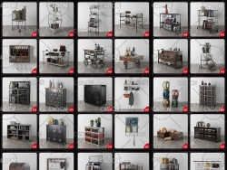 36个时尚家具实用柜子架子模型合集 Evermotion - Archmodels.205