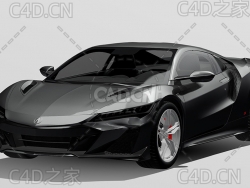讴歌nsx型两门轿跑2022款C4D汽车模型下载