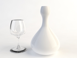 酒杯 玻璃杯C4D模型 Glass goblet