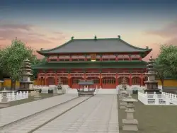 隋唐洛阳城大福先寺三维建模（Cinema 4D＋VRay）