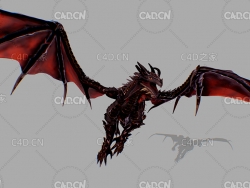 C4D变异魔龙火龙SashaDragon