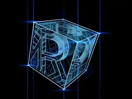 C4D透明立方体里面的字母工程文件 Transparent cube C4D Project