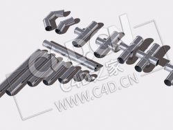 管道C4D模型 Pipes