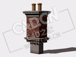 烟囱C4D模型 Chimney