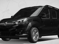 欧宝面包车旅行车货车2015款C4D汽车模型下载
