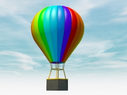 热气球C4D模型 hot-air balloon