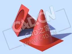 C4D训练锥体育用品模型 Training-Cones