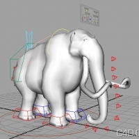 冰河世纪角色猛犸象模型（带角色绑定）MB格式