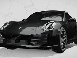 保时捷911豪华汽车跑车超跑2013款C4D汽车模型下载