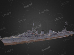 英国皇家海军豹级护卫舰C4D模型下载Jaguar 3d model