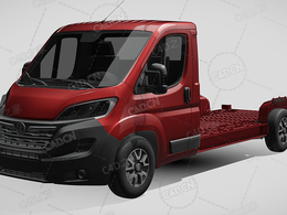 沃克斯豪尔movano板车卡车货车运输车辆汽车2022款C4D汽车模型下载