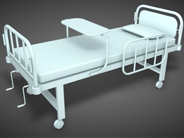 医院病床C4D模型 Sickbed
