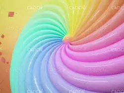 抽象幻彩螺旋球C4D OCTANE创意工程