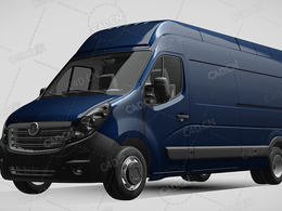 沃克斯豪尔movano封闭车厢面包车货车2016款C4D汽车模型下载