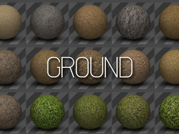 57个C4D地面、道路材质球 Ground/ Road Textures For Cinema 4D
