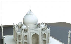 泰姬陵C4D模型 Taj mahal 3d model