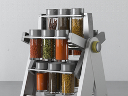 厨房调料瓶架厨房用品c4d模型下载