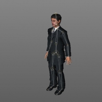 商业男士C4D绑定模型 man 01