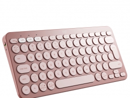 罗技鹅卵石按键2代K380S玫瑰键盘3D模型素材下载Pebble Keys 2 K380S Rose Keyboard by