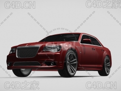 克莱斯勒300-srt8豪华汽车轿车2013款C4D汽车模型下载