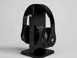 黑色头戴式游戏耳机电竞耳麦电脑手机耳机 headset C4D模型下载