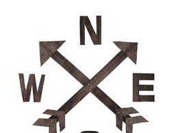 实木指南针墙面装饰c4d模型下载