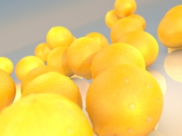柠檬C4D模型 lemon
