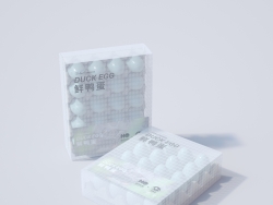 C4D磨砂塑料鸡蛋包装盒