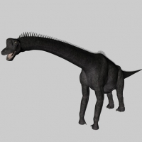 恐龙C4D模型：腕龙 Brachiosaurus