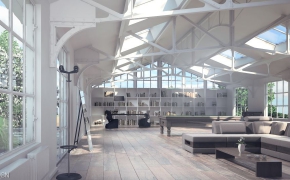 室内休闲空间3D模型合集（书房、客厅）Evermotion Archinteriors vol. 21