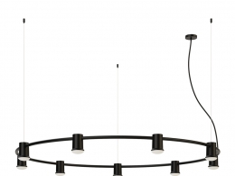 Zero构成系列圆形轨道吊灯3D模型素材下载Compose Rail Circle Pendant Light by Zero
