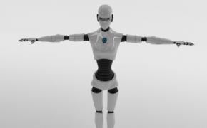 智能机器人C4D模型 Robot Woman Character