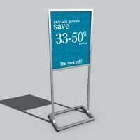 广告牌、指示牌、导示牌C4D模型 billboard 3D model