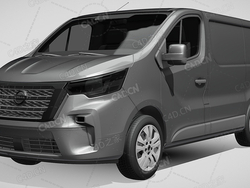 日产nv300面包车2021款C4D汽车模型下载