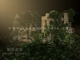 创建灌木丛里的文字