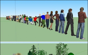 SU人物/植物模型合集 Sketchup 3D People and Vegetation Collections