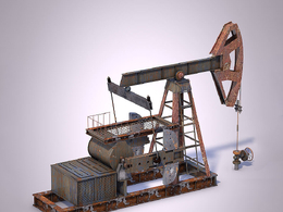 开采石油钻机设备模型3D Model Oil Pumpjack Rig
