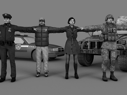 48套C4D射击游戏《仇恨(Hatred)》角色模型合集