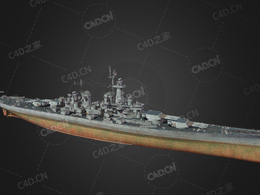 美国海军蒙大拿级战列舰C4D模型下载Montana 3d model