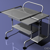 C4D餐车模型 Dining car