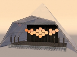 沙漠音乐节帐篷音乐舞台3D模型Live Music Stage 3D Model