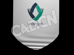 C4D垂直三角旗展开动画模型 flag
