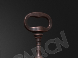 古代铜钥匙模型 Key model