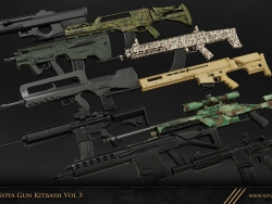 50把现代武器枪械模型枪支狙击步枪手枪冲锋枪Artstation - NOYA 50 Gun Kitbash Vol 3