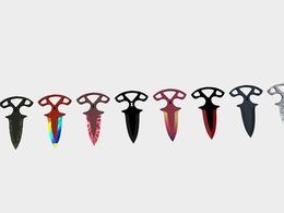 暗影匕首C4D模型 Shadow Daggers