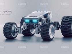 科幻外星机甲战车越野车 Off Roader project files